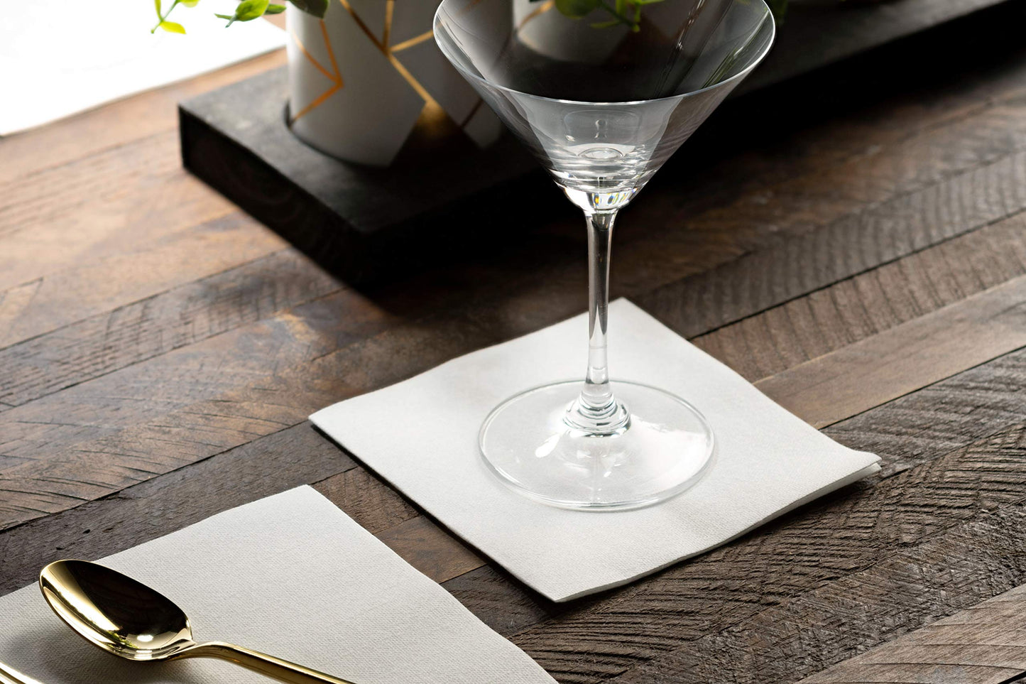 Disposable Linen-Feel Beverage Napkins | Airlaid Paper, 10"x10"